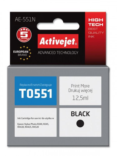 Zdjęcia - Wkład drukujący Activejet Tusz Epson 420  RX BLACK (T0551)