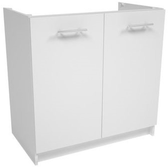 Deftrans Szafka kuchenna dolna zlewozmywakowa Luna 80 cm biała 064-D-08077
