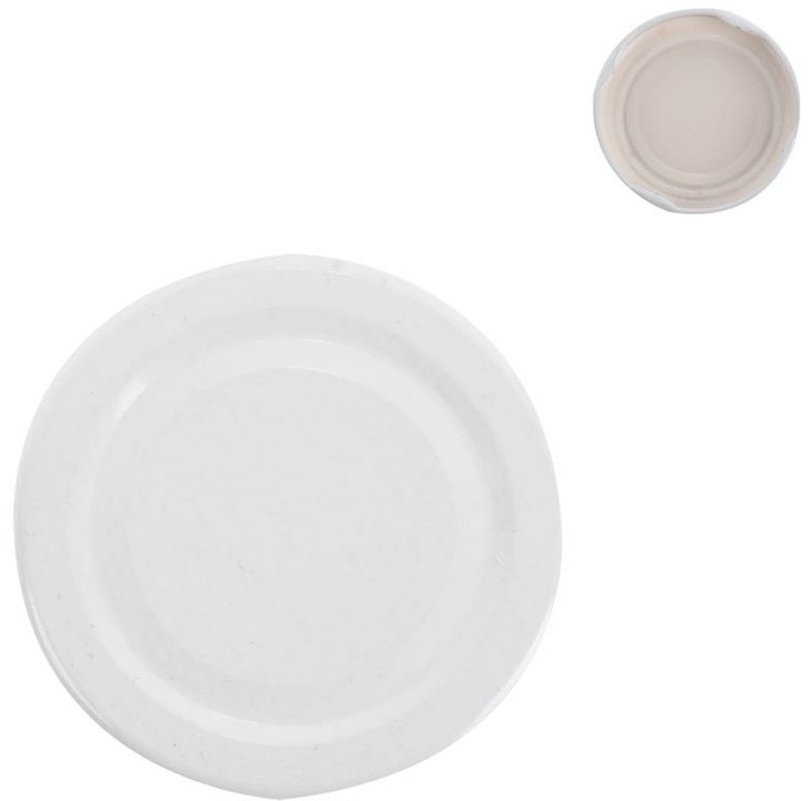 Orion Komplet 10 zakrętek twist-off, 5,3 cm, biały