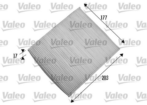 VALEO Filtr, wentylacja przestrzeni pasażerskiej 698866