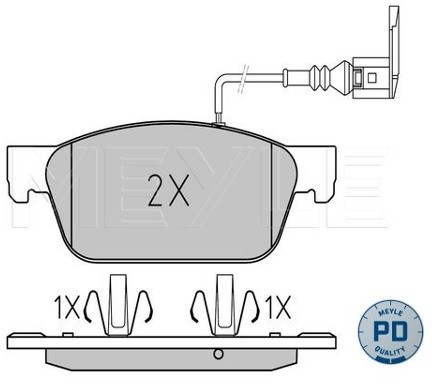 Wulf Gaertner Autoparts Zestaw klocków hamulcowych, hamulce tarczowe Wulf Gaertner Autoparts 025 246 2318/PD