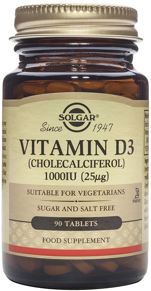 Solgar Witamina D3 1000 IU (25 g) - 90 tabletek SOL3310E