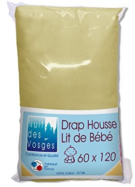 Nuit des Vosges Nuit wogezy 2237719 cotoval Baby prześcieradło z gumką Uni bawełna żytem 60x120 cm 2237719