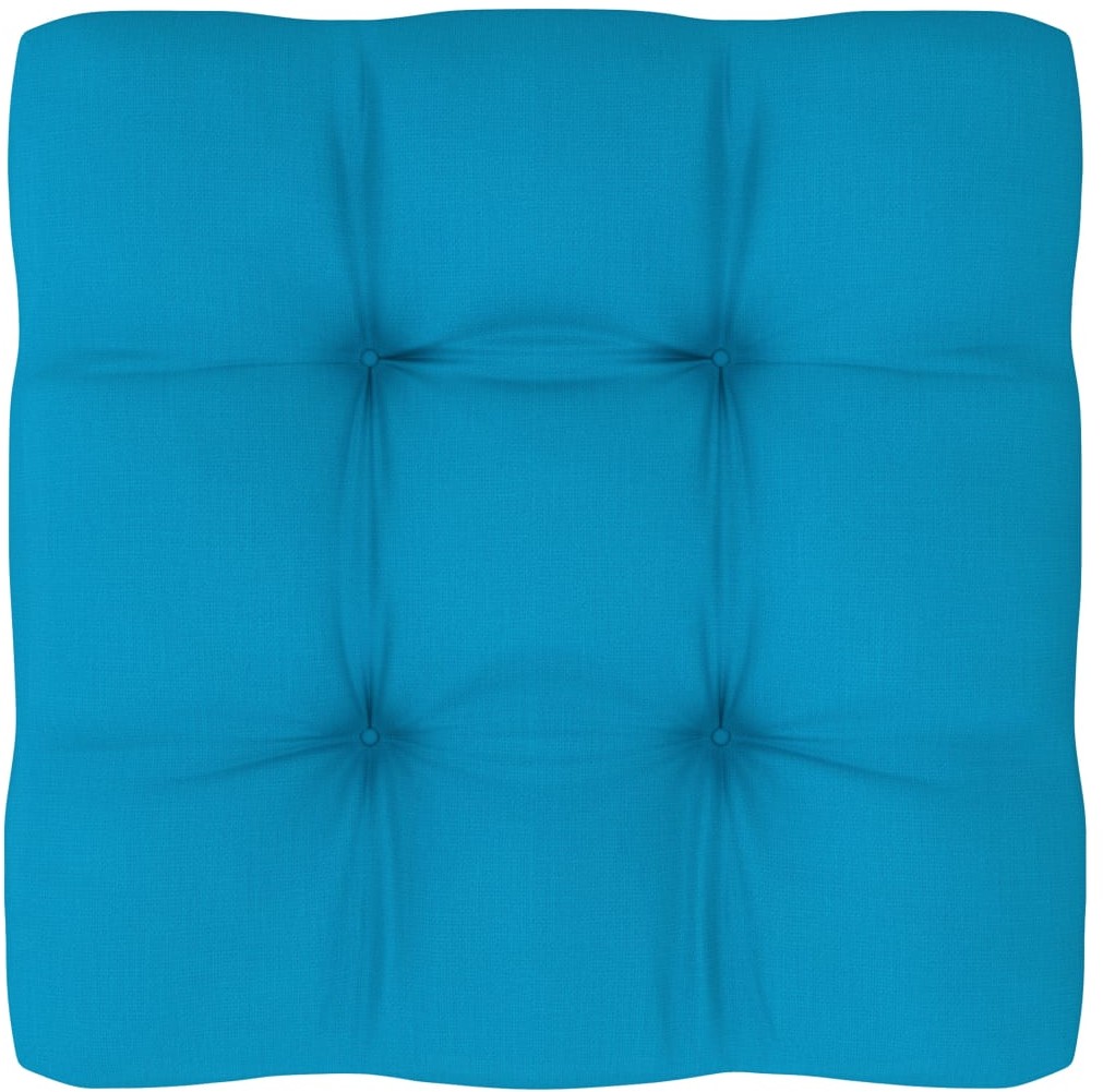 vidaXL Poduszka na sofę z palet, niebieska, 50x50x12 cm