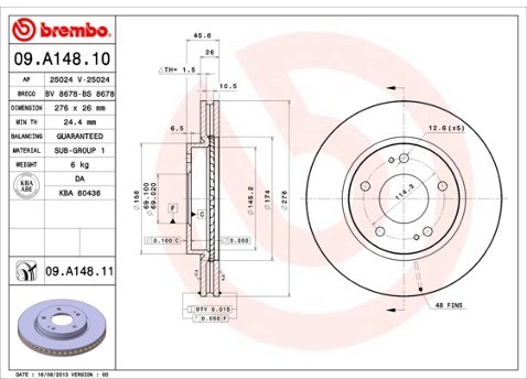 BREMBO 09.A148.11