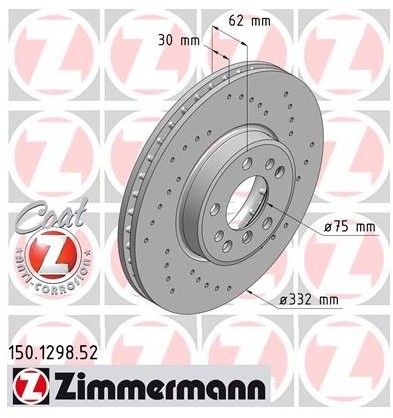 Zimmermann Tarcza hamulcowa 150.1298.52