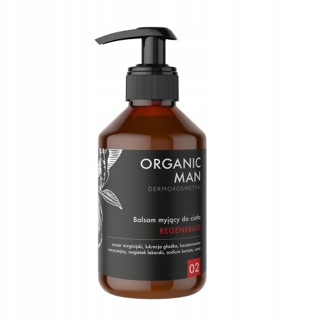 Organic Balsam myjÄ
cy do ciaĹa regenerujÄ
cy Man