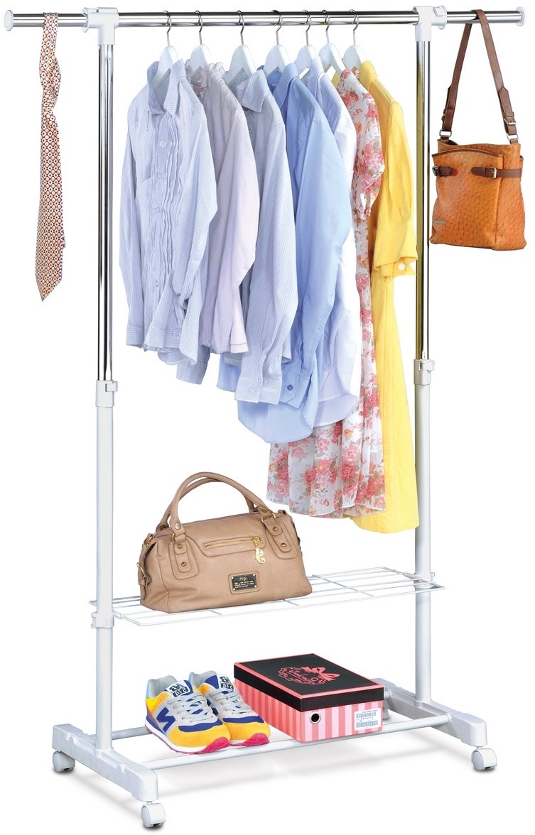 Stojak na sukienkę Danny, 84 x 165 cm, biały