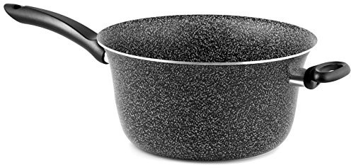Home płyta kocioł zapobiegającą przywieraniu, z uchwytem, kamienia, czarny/srebrny, 26 cm 8003512671487