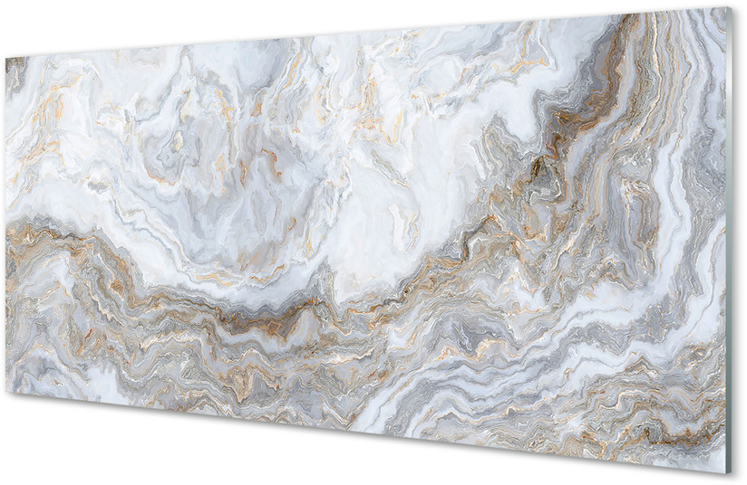 Tulup.pl Szklany Panel Kamień marmur plamy 125x50cm
