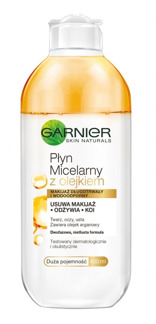 Garnier Garnier Essentials Płyn micelarny z olejkiem arganowym dwufazowy 400ml 0352391