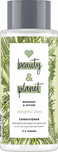 Love Beauty and Planet Love Beauty And Planet Delightful Detox odżywka do włosów normalnych i tłustych rozmarynów i wetiwerii, nie zawiera silikonu, 1 sztuka (400 ml)