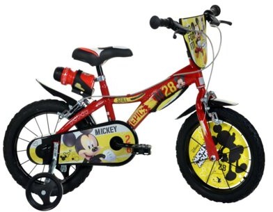 Disney Rower Myszka Miki 16 Czarno-czerwono-żółty