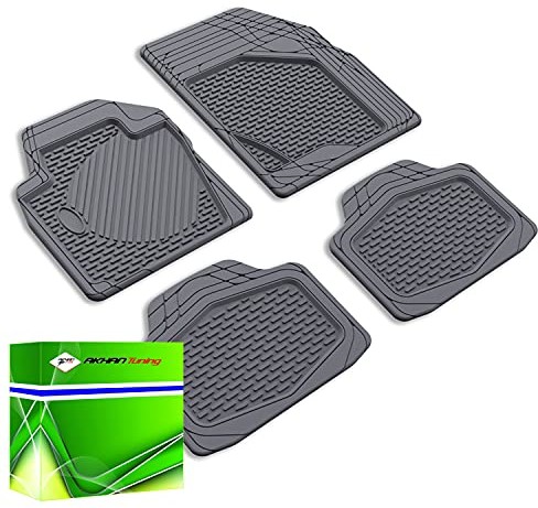 akhan DK0406 - Gumowe dywaniki 5-częściowe szare A58394229T