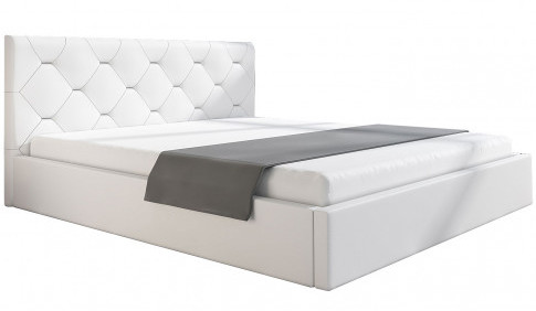 Dwuosobowe łóżko z zagłówkiem 140x200 Netta 3X 48 kolorów