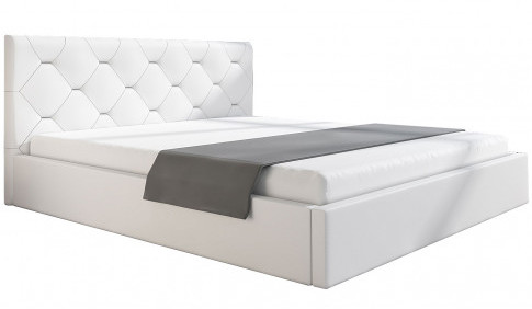Dwuosobowe łóżko z zagłówkiem 140x200 Novara