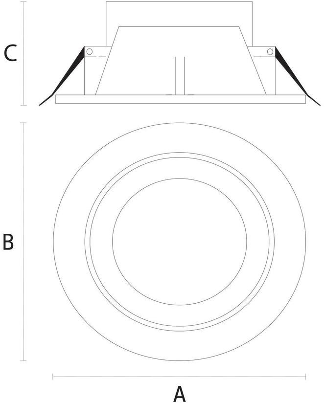 SpectrumLED Ceiline Iii Led Downlight 230v 15w 150mm Ww SLI022007WW