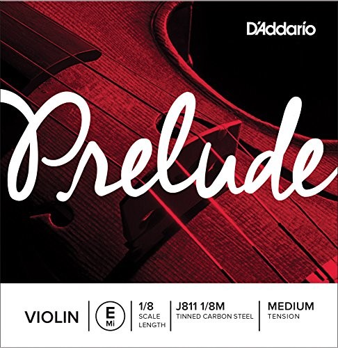 D'Addario D'Addario Prelude Skala 1/8 średnie napięcie pojedynczy sznur E na skrzypce J811 1/8M