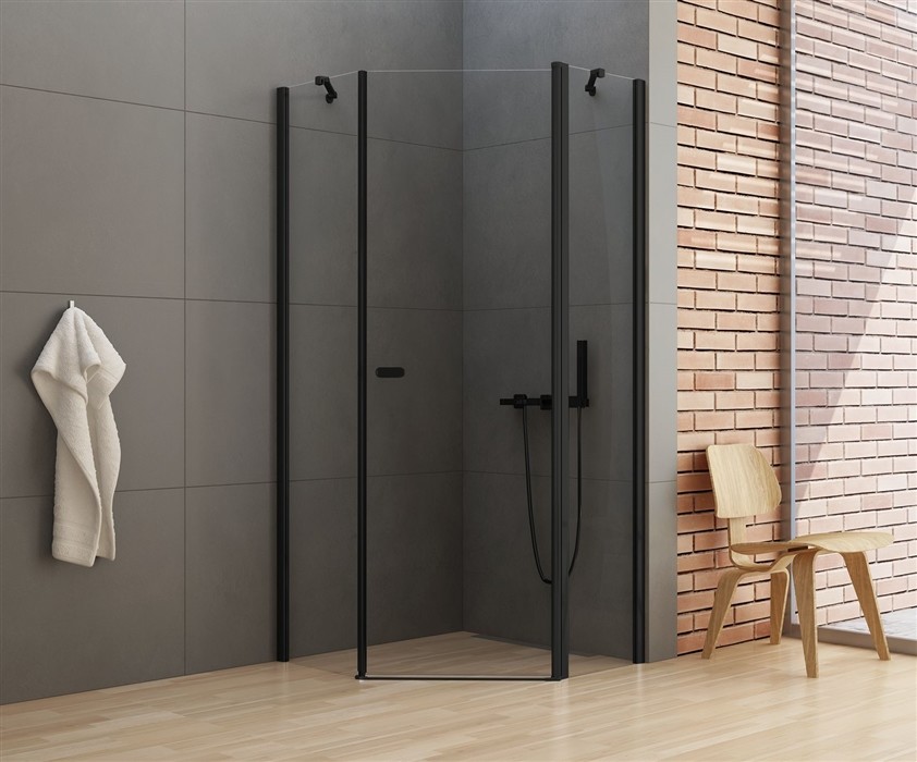Kabina prysznicowa pięciokątna 90x90 K-0613 New Soleo Black