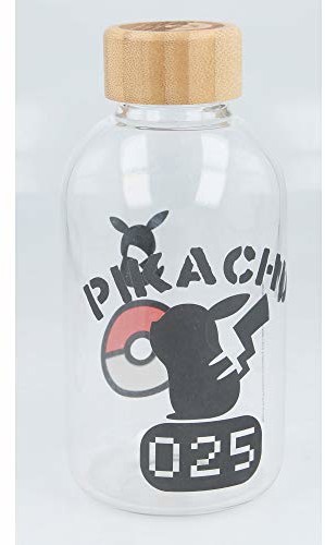 Stor STOR Butelka szklana mała 620 ml Pokémon Distortion, czarna, średnia 00458