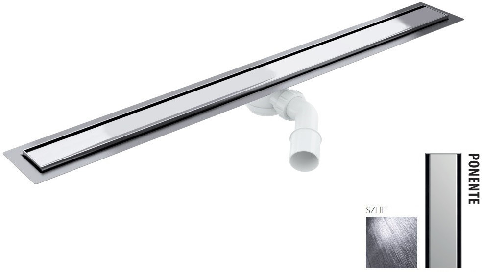 Wiper New Elite Ponente Zestaw Odpływ liniowy 60 cm szlif 100.3398.02.060