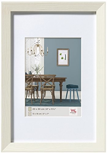 Walther wzornictwo fiorito rama drewniana ramka na zdjęcia, drewno, białe, 60 x 80 cm EF080W