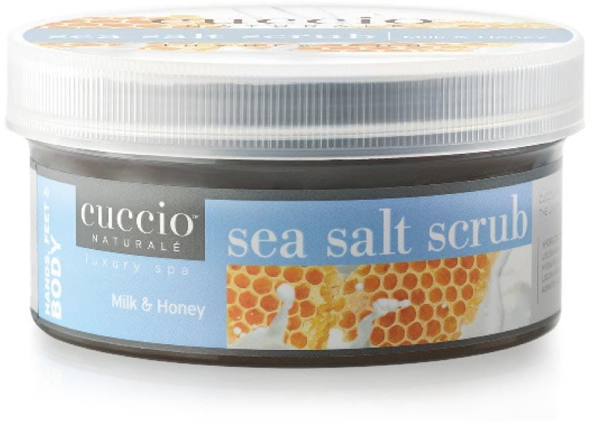 Cuccio Naturale Sól morska Miód i Mleko do dłoni, stóp i ciała 553 ml U3053