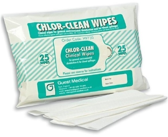 Medilab Suche chusteczki do mycia i dezynfekcji powierzchni 25 szt.