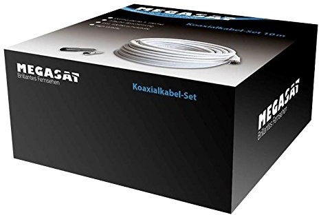 Megasat 100147 zestaw kabli koaksjalnych Quad Shield 120, 30 m Biały 100147