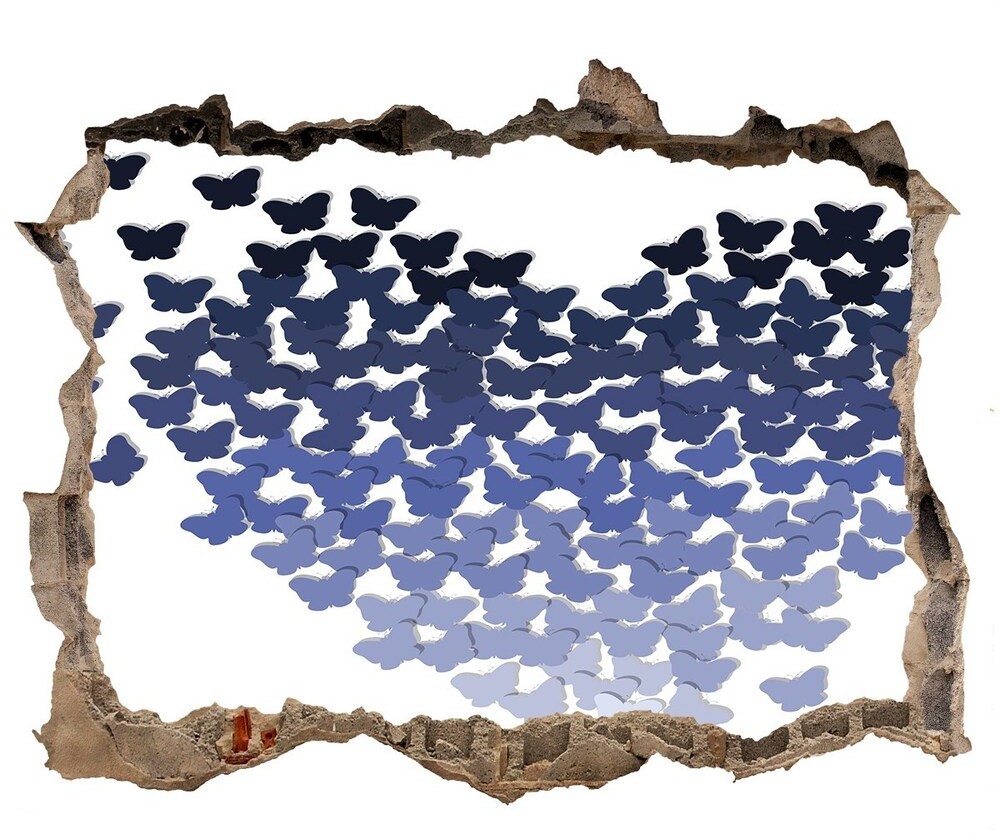 Wallmuralia.pl Samoprzylepna naklejka Serce z motyli