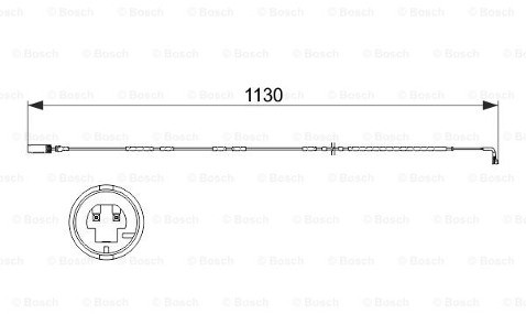 Bosch Styk ostrzegwaczy, zużycie okładzin hamulcowych 1 987 473 505