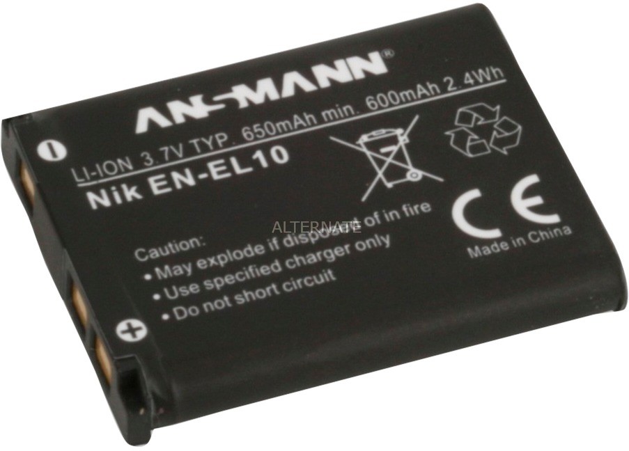 Ansmann A-NIK EN EL 10 Litowo-jonowa (Li-Ion) 650 mAh, Akumulator