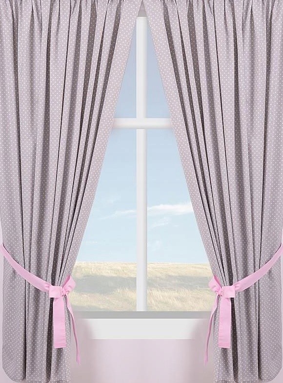 Zasłona gotowa na szelki 160x250 943E szara w gros