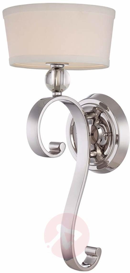 Elstead Lighting Madison Manor 1Lt Wall Light Imperial Silver QZ/MADISONM1 IS Elstead kinkiet nowoczesny abażurowy QZ/MADISONM1 IS)