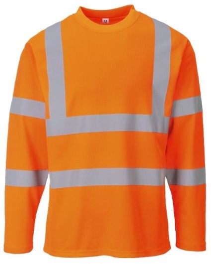 Portwest S278 - T-Shirt ostrzegawczy z długimi rękawami, 55% bawełna, 45% poliester, 175g - 2 kolory - S-3XL.