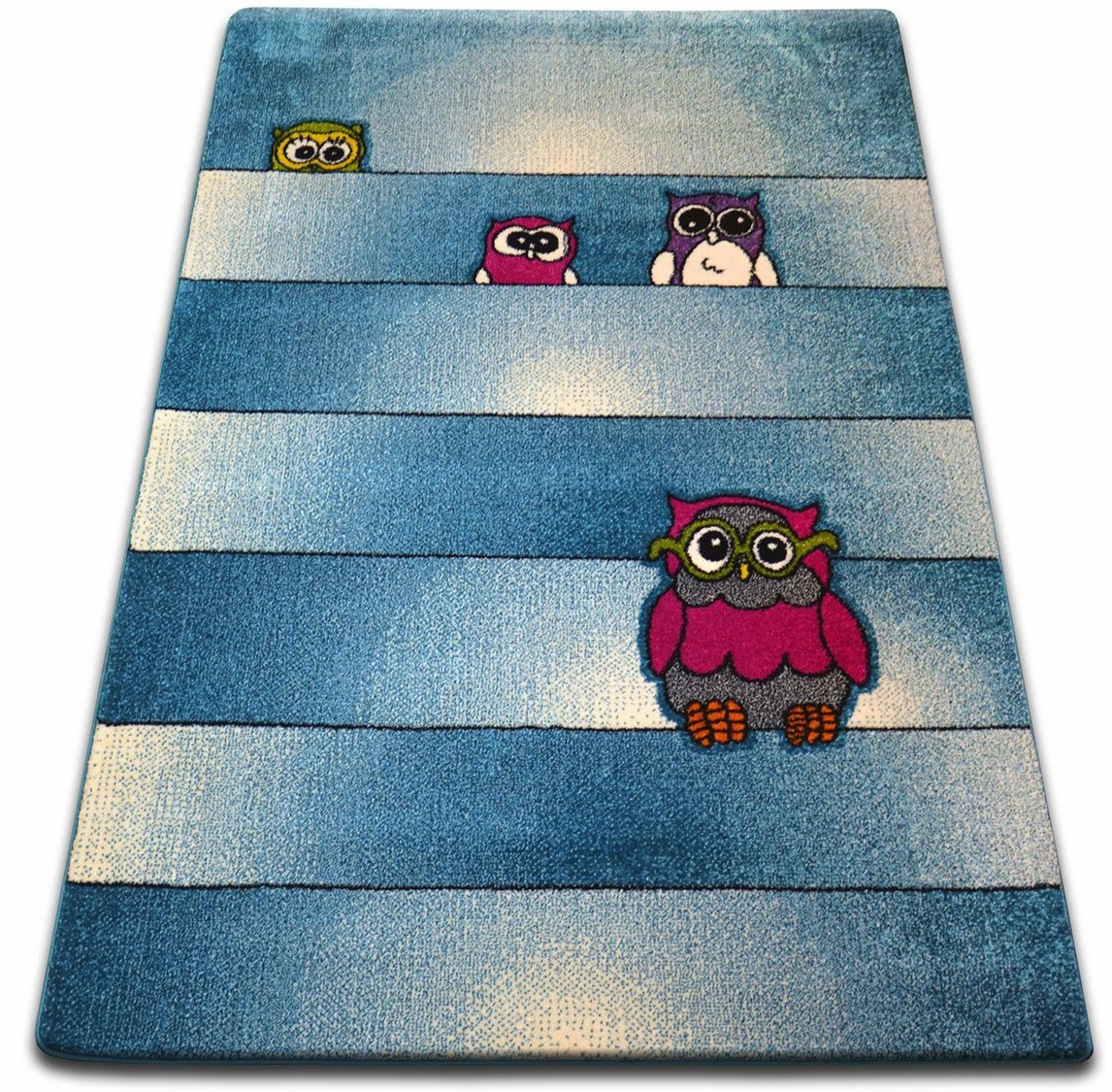 Dywany Łuszczów Kids 140x190 Sowy blue #GR2365