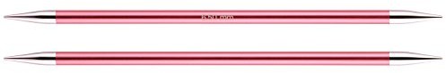 KnitPro Zing podwójne endige drut do robótek ręcznych, aluminium, wielokolorowa, 15 cmx6,50 MM, zestaw składa się z pięciu KP47014