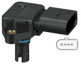 DELPHI Czujnik, ciśnienie w kolektorze dolotowym DELPHI PS10146