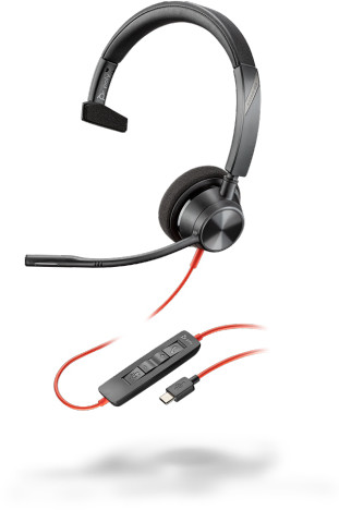 Plantronics Blackwire 3310, BW3310 USB-C Czarne (213929-01)