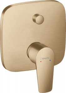 Hansgrohe 71745140 Talis E Jednouchwytowa bateria wannowa montaż podtynkowy element zewnętrzny brąz szczotkowany