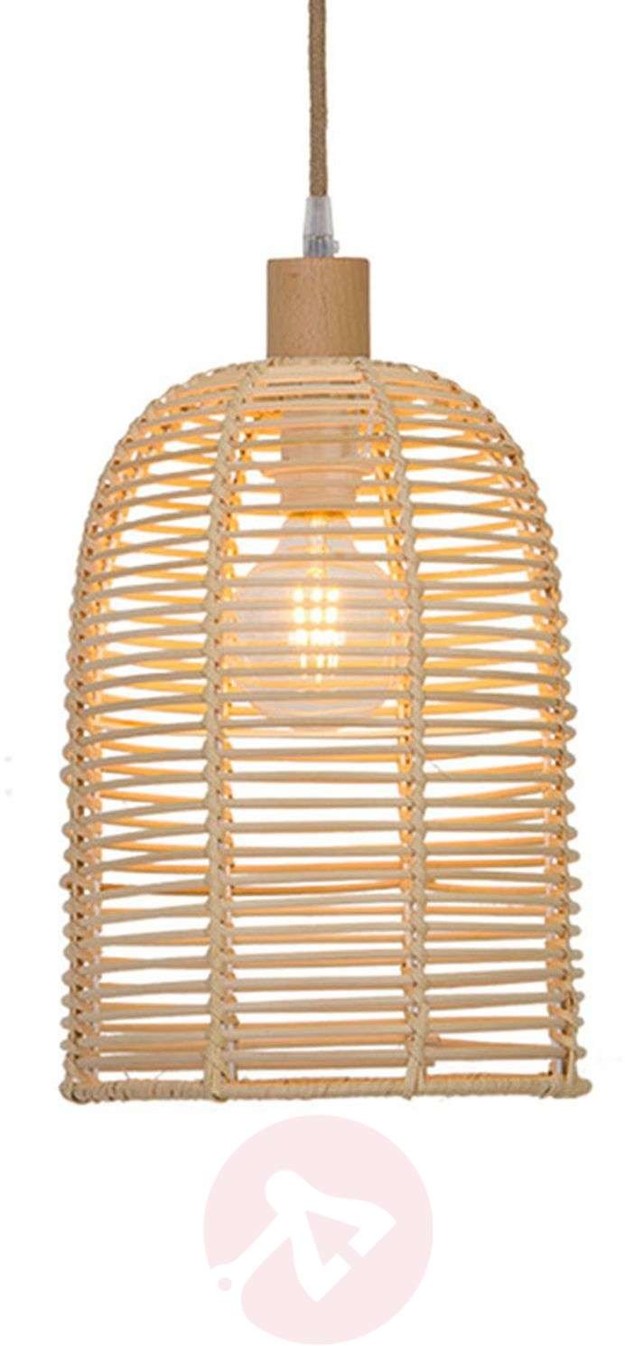 Viokef Lampa wisząca Bell z drewna