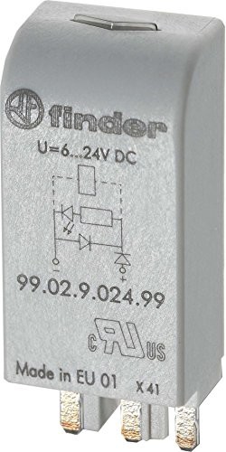 finder Finder moduł nasadowy z zieloną diodę LED 6-24 V DC, 1 sztuki, 99.02.9.024.99 99.02.9.024.99