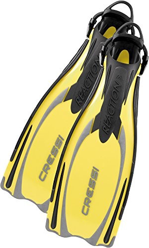 Cressi Reaction EBS płetwy paskowe, Made in Italy BE091044_Yellow_L/XL