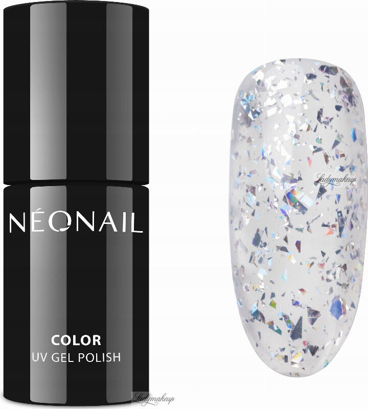 NeoNail Crazy in Dots - UV Gel Polish Color - Lakier hybrydowy - 7,2 ml - 9238-7 SILVER CONFETTI