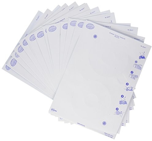 Avery L6043 25 etichette CD/DVD Laser (dł. LC i) BIANCHE DIAM.117 (25ff) (conf.Ze względu na to, że 50 etichette) L6043-25
