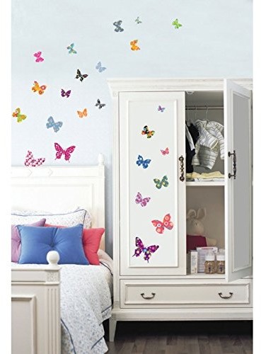 Ambiance-Live tatuaż ścienny vielfarbige motyle 2 AMB-58239_Multicolor