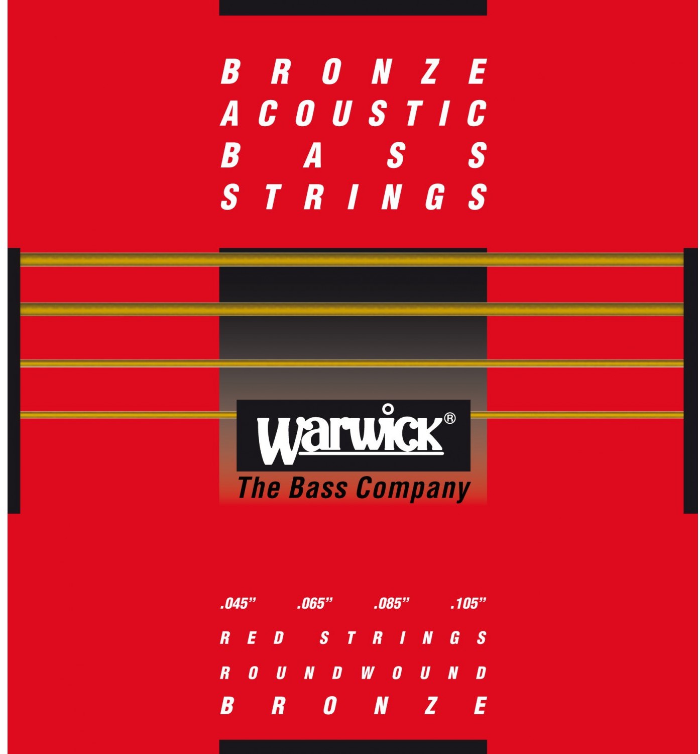 Warwick 35200 - struny do gitary basowej Set, 4-String, .045-.105, Bronze, Medium Scale