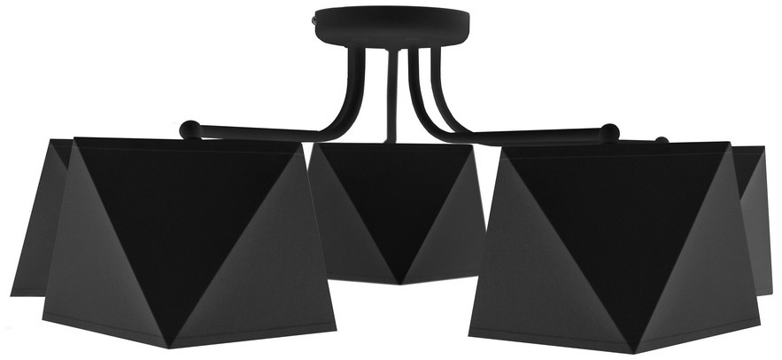 Helam Żyrandol ADAMANT 5xE27/60W/230V czarny