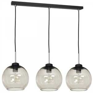 Luminex Bogota 1757 lampa wisząca zwis 3x60W E27 czarna/dymiona