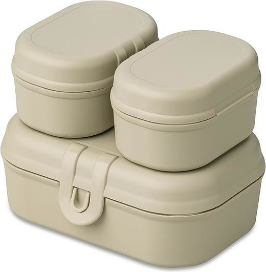 Koziol Lunchboxy Pascal Ready Organic mini piaskowe 3 el. 7151700